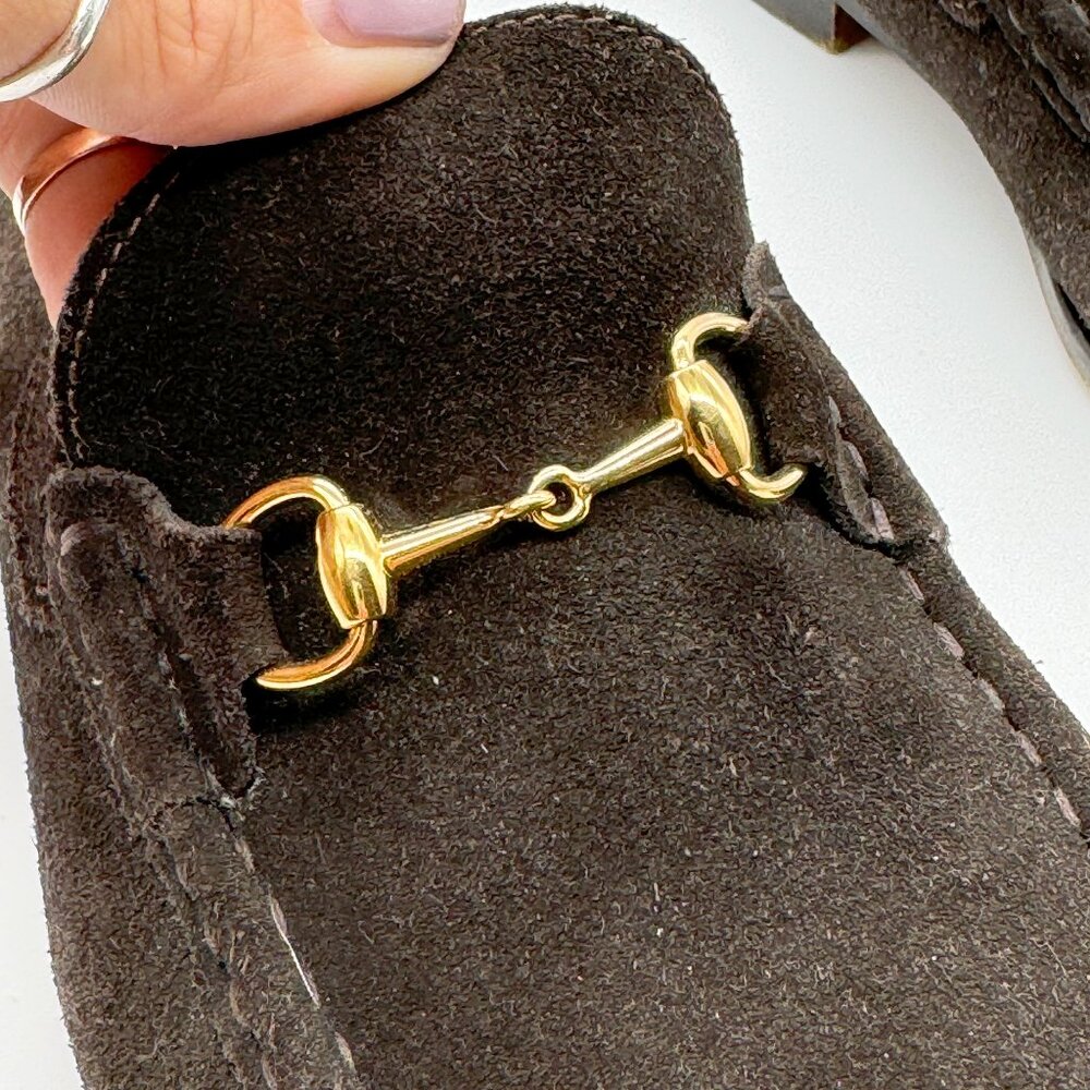 Great Condition Gucci Suede Horsebit Loafers | Size 40.5/ 10.5 | EUC - Picture 5 of 11